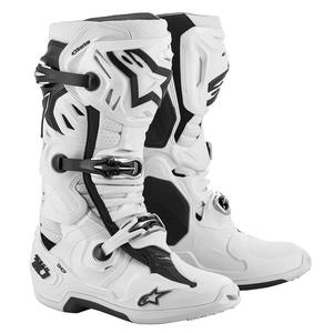 Bottes de moto Alpinestars Tech 10 Supervented Perforated White