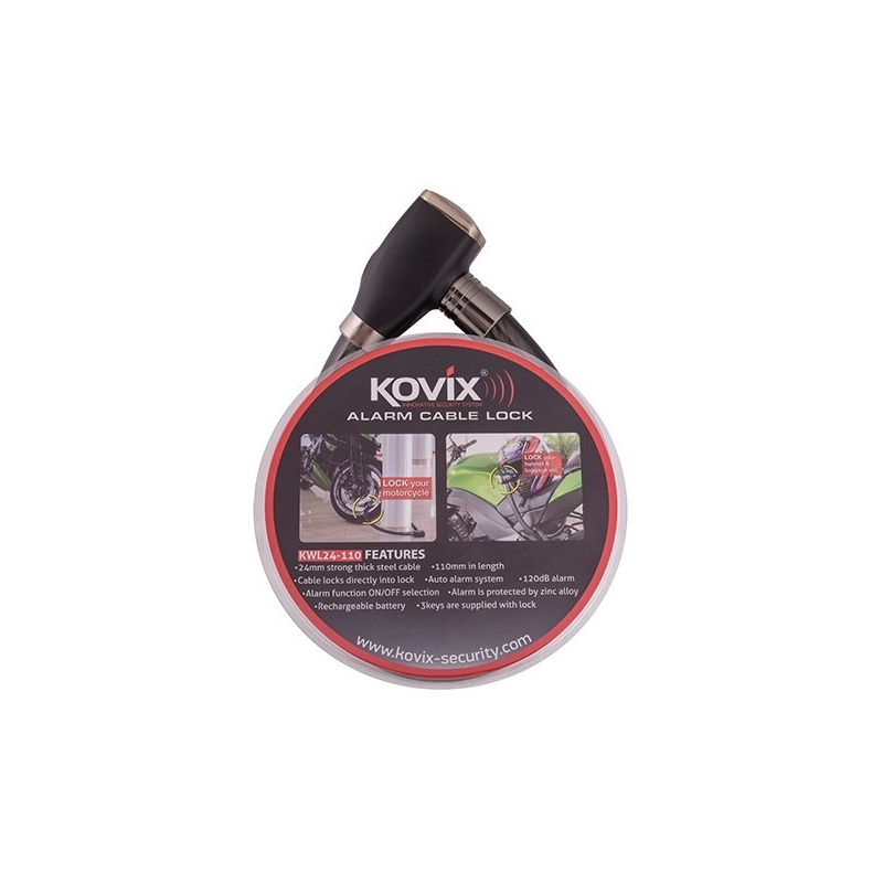 Serrure à câble avec alarme KOVIX KWL24-110