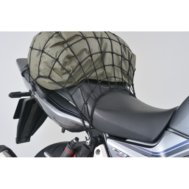 Filet à bagages flexible pour moto avec crochets en plastique Daytona 40 x 40 cm noir
