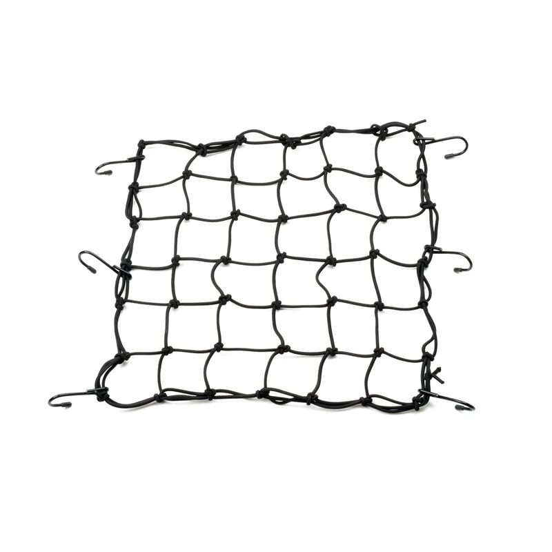 Filet à bagages souple pour moto avec crochets métalliques Daytona 40 x 40 cm noir