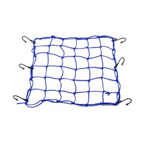 Filet à bagages souple pour moto avec crochets métalliques Daytona 40 x 40 cm bleu