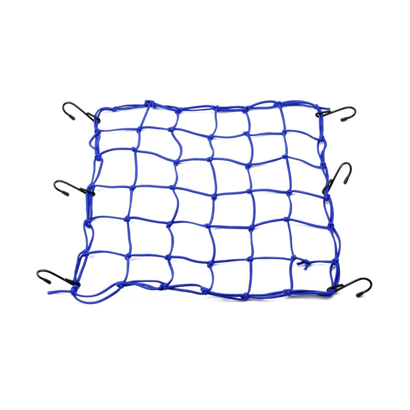 Filet à bagages souple pour moto avec crochets métalliques Daytona 40 x 40 cm bleu