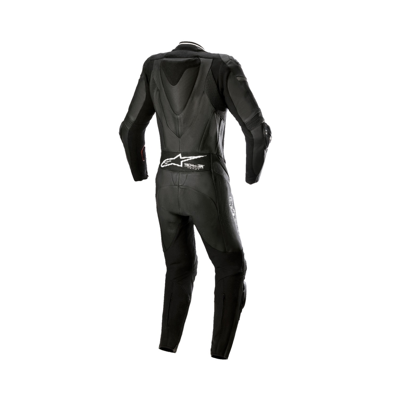 Combinaison de moto une pièce en cuir pour femmes Alpinestars STELLA GP PLUS 2 Noir-Blanc-Gris métallisé