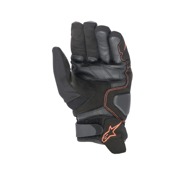 Gants de moto Alpinestars SMX-1 Drystar noir-rouge fluo