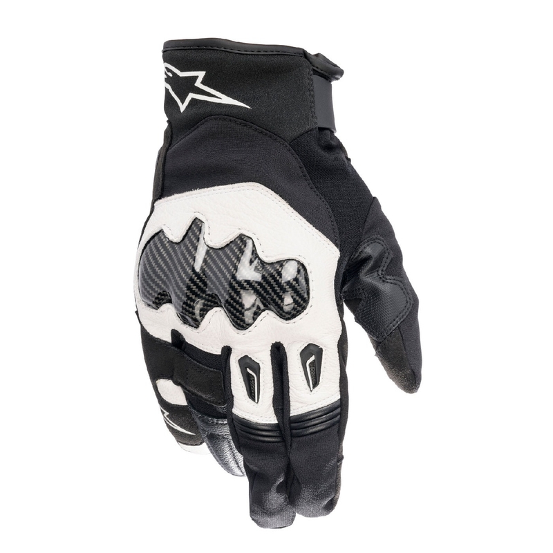 Gants de moto Alpinestars SMX-1 Drystar noir et blanc
