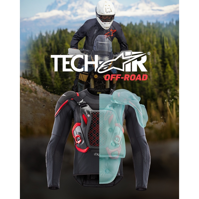Gilet airbag Alpinestars TECH-AIR®OFF-ROAD noir-rouge