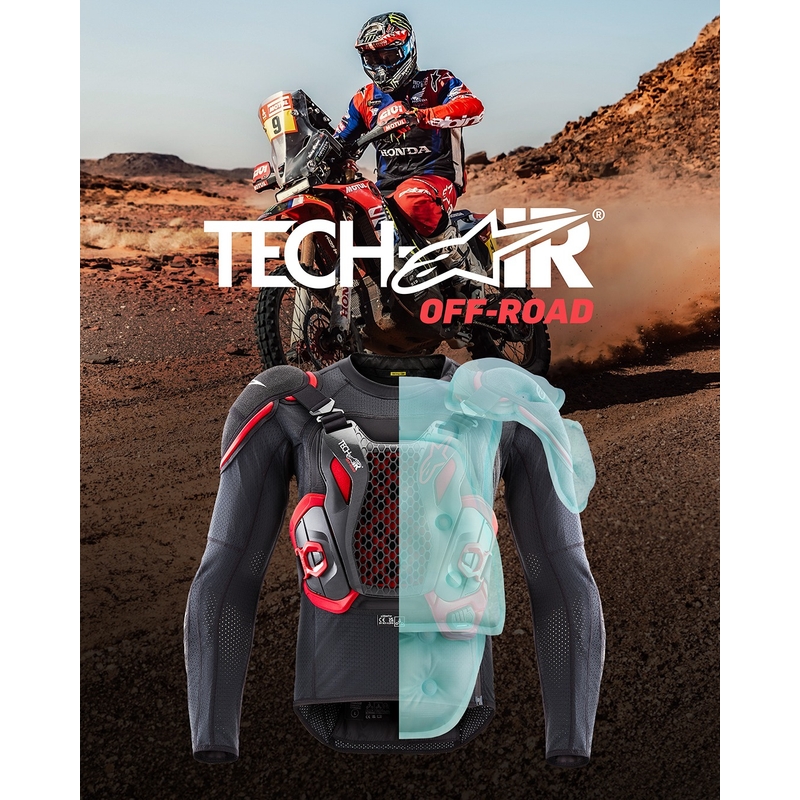 Gilet airbag Alpinestars TECH-AIR®OFF-ROAD noir-rouge