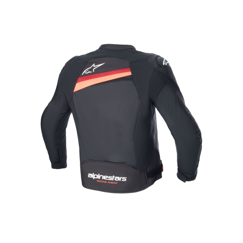 Veste moto Alpinestars T-GP PLUS R 4 Airflow noir-rouge fluo