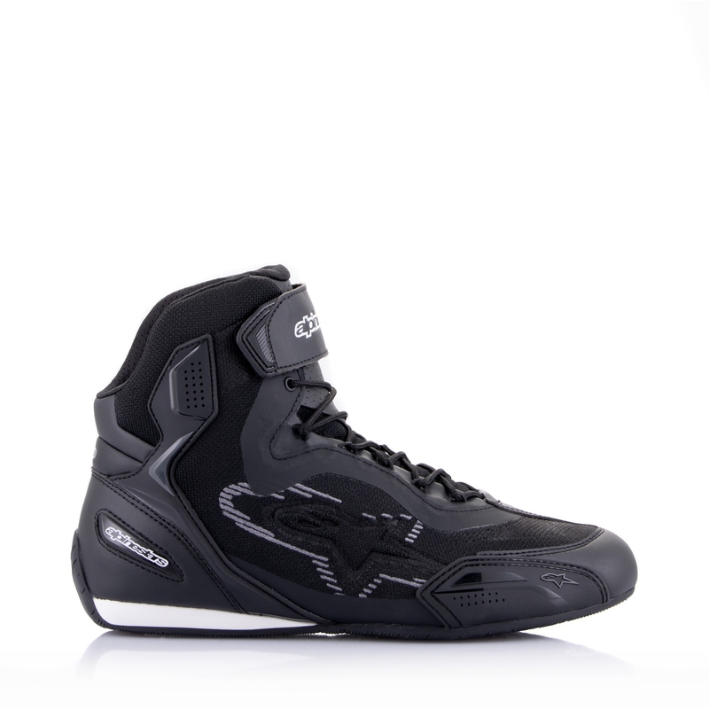 Bottes de moto Alpinestars Faster-3 Rideknit noires et grises