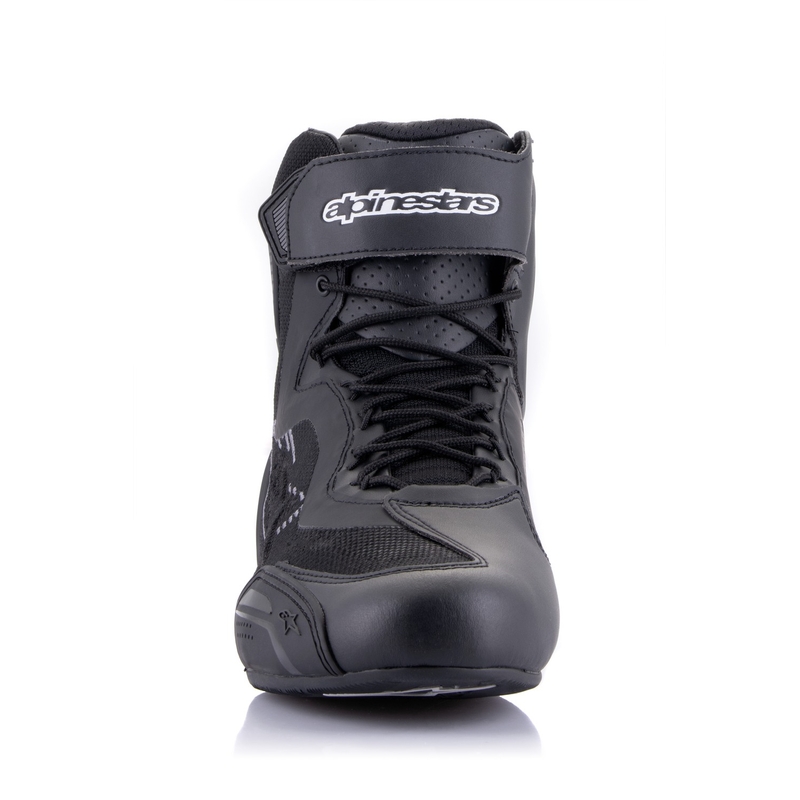 Bottes de moto Alpinestars Faster-3 Rideknit noires et grises