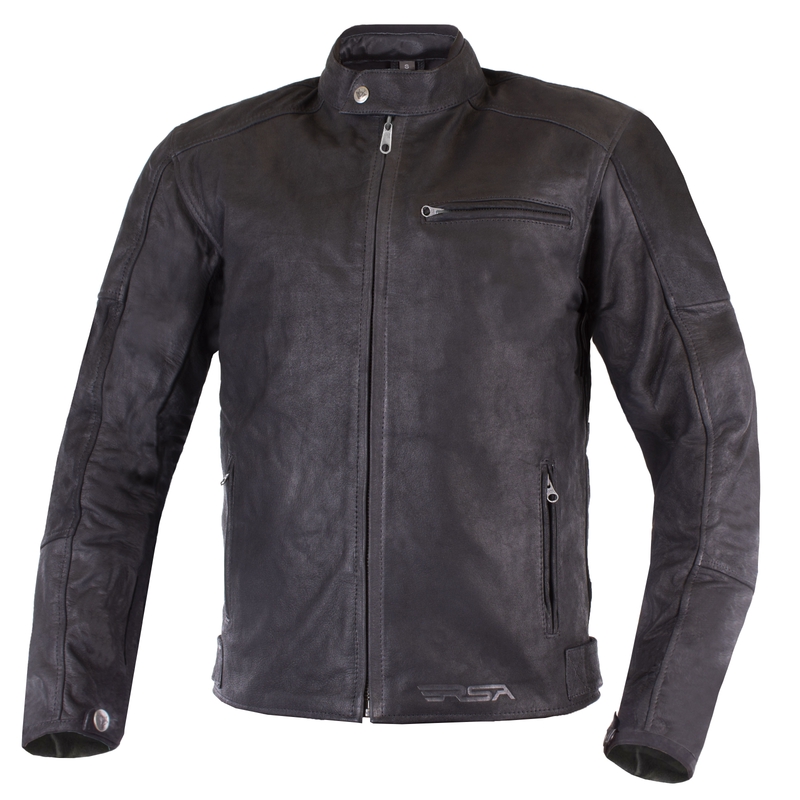 Veste moto RSA Daytona noir mat - qualité II soldes - II. qualité