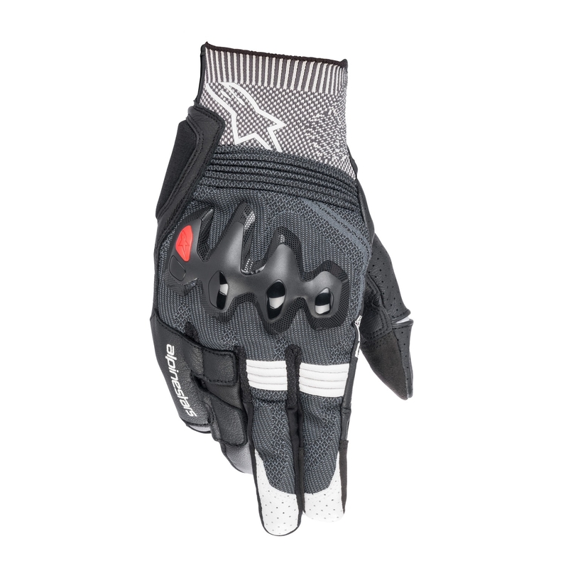 Gants de moto Alpinestars Morph Sport noir, blanc et gris