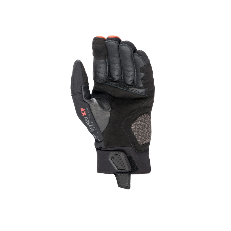 Gants moto Alpinestars Hyde XT Drystar rouge fluo et noir