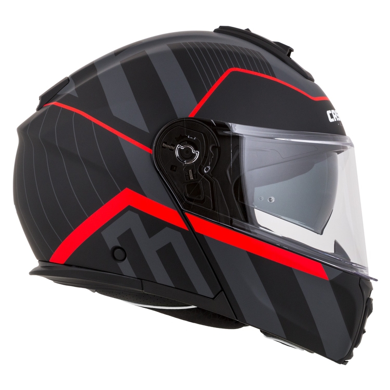 Cassida Modulo 2.1 Profil Casque de moto rabattable noir mat-gris-rouge