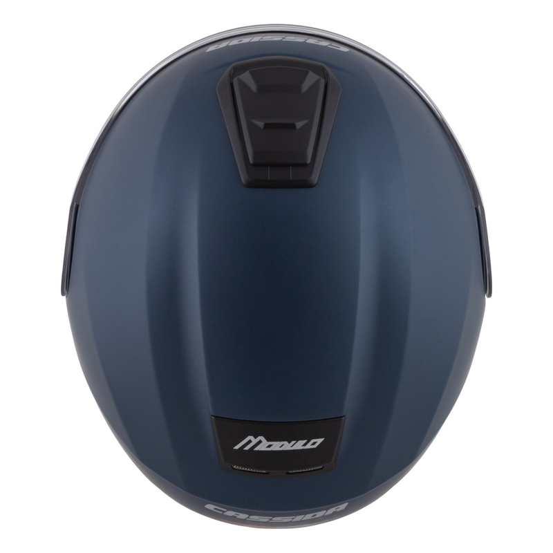 Cassida Modulo 2.1 Compass casque moto à visière relevable bleu mat rouge perle