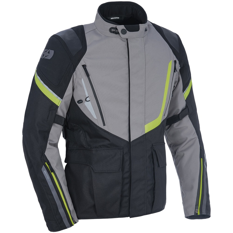 Oxford Montreal 4.0 DRY2DRY™ noir-gris-jaune fluo veste de moto