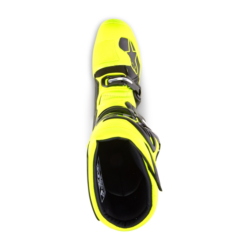 Bottes moto Alpinestars Tech 5 jaune fluo-noir