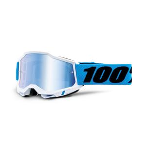 Lunettes de motocross pour enfants 100% NOVEL ACCURI bleu plexi
