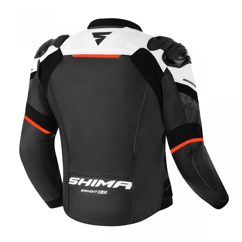 Veste de moto Shima Bandit 2.0 noir-blanc-rouge