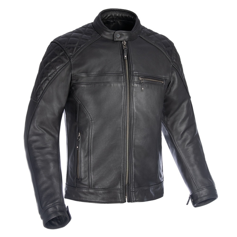 Oxford Route 73 2.0 Veste de moto en cuir noir