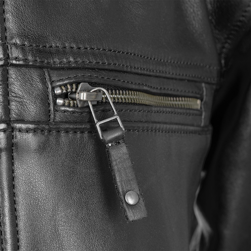 Oxford Route 73 2.0 Veste de moto en cuir noir