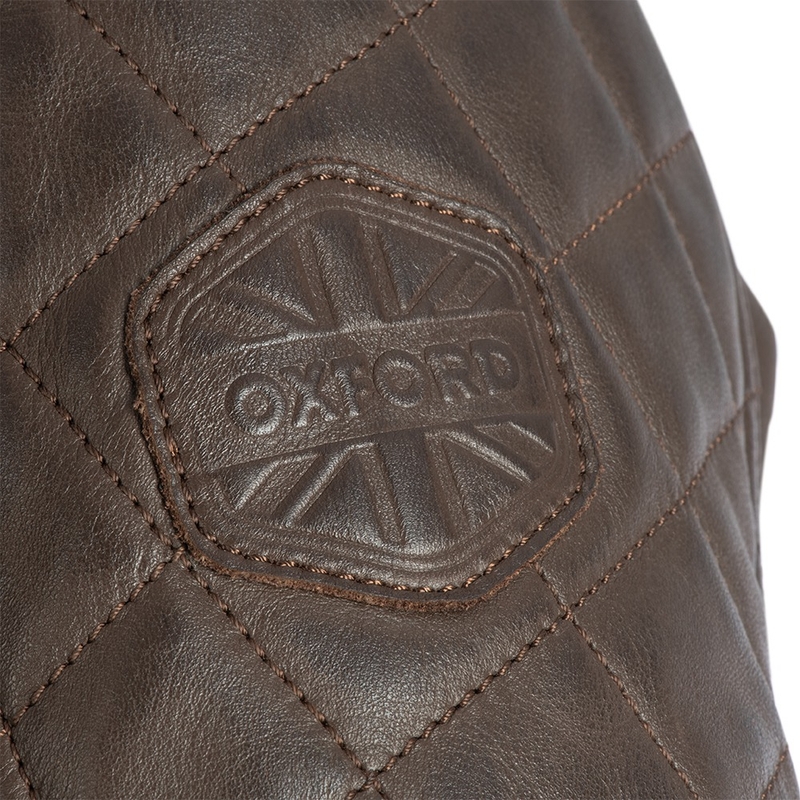 Oxford Route 73 2.0 Veste de moto en cuir marron soldes