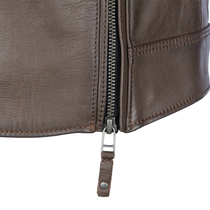 Oxford Route 73 2.0 Veste de moto en cuir marron soldes