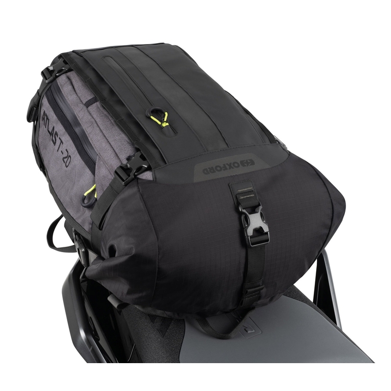 Sacoche de selle passager Oxford Atlas T-20 Advanced Tourpack 20 l grise