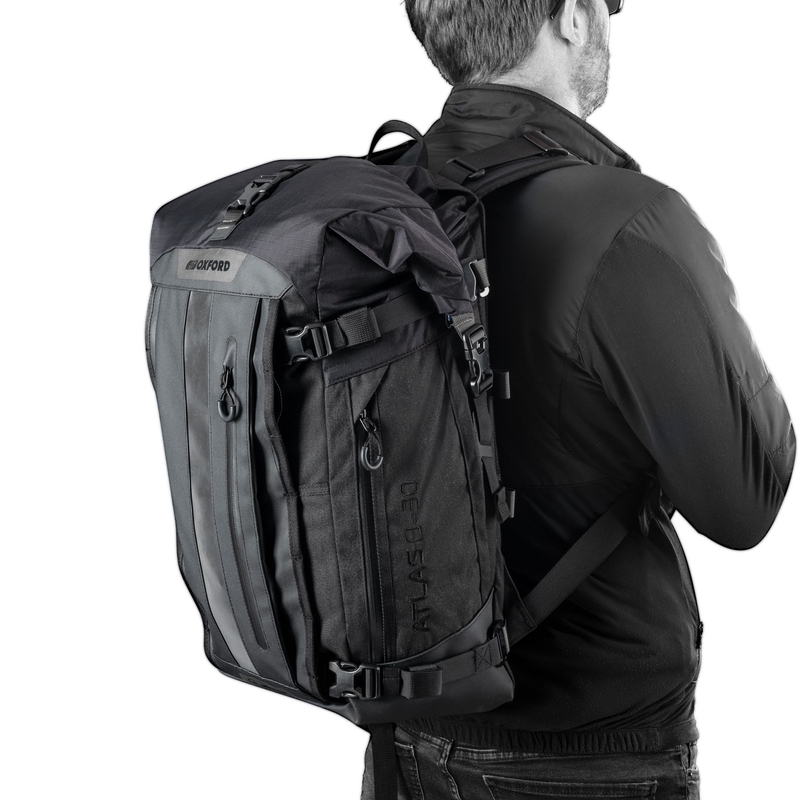 Sac à dos moto Oxford Atlas B-30 Advanced 30 l gris
