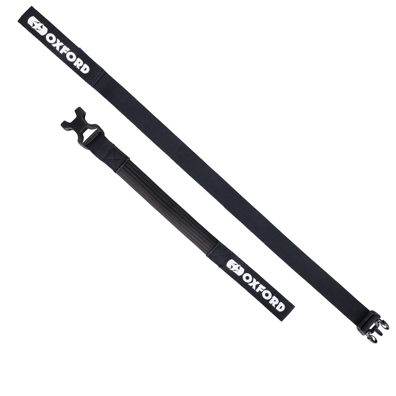 Sangles de bagages Oxford Atlas B-Clip 2 pcs noir 26 mm x 2 m
