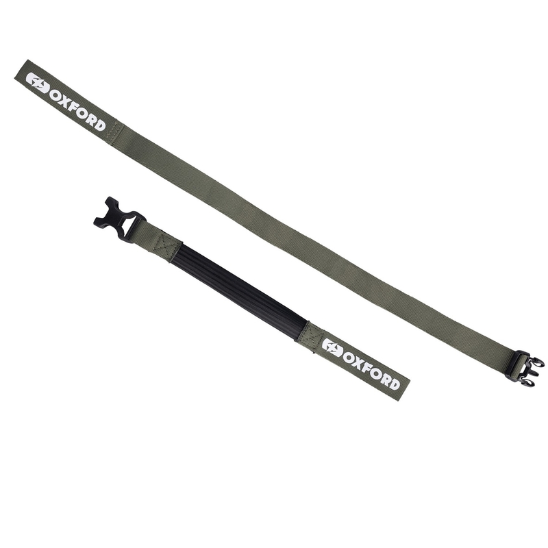 Sangles de bagages Oxford Atlas B-Clip 2 pcs vert 26 mm x 2 m