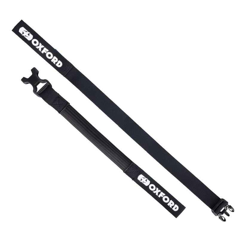 Sangles de bagages Oxford Atlas B-Clip 2 pcs noir 26 mm x 1.2 m