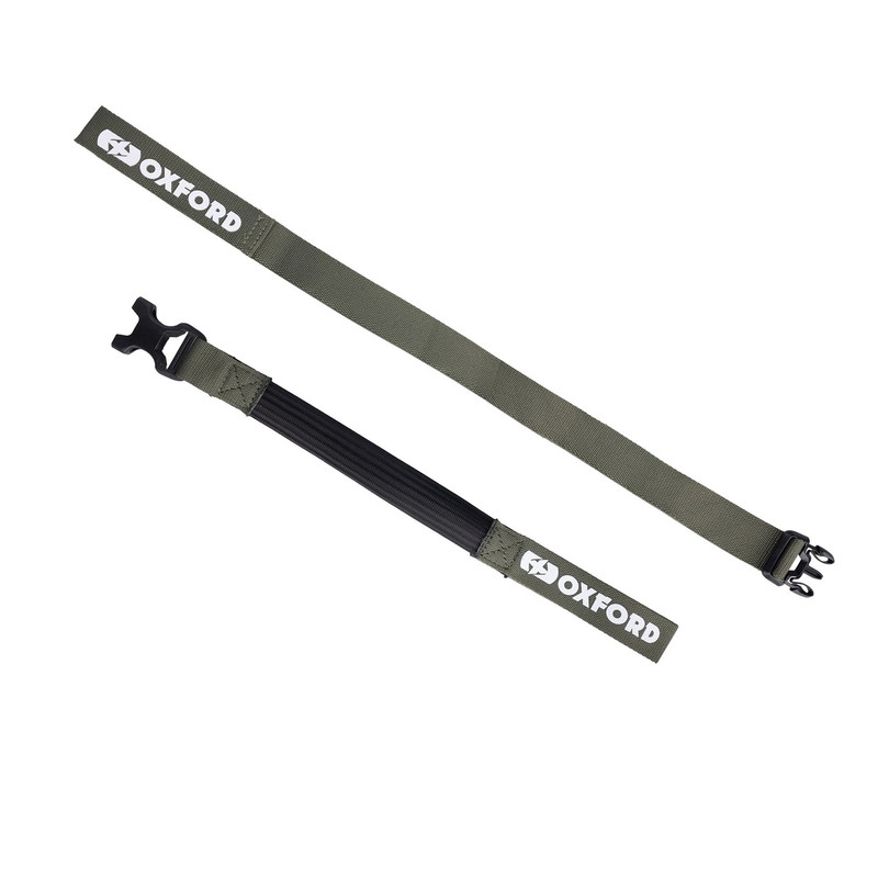 Sangles de bagages Oxford Atlas B-Clip 2 pcs vert 26 mm x 1.2 m