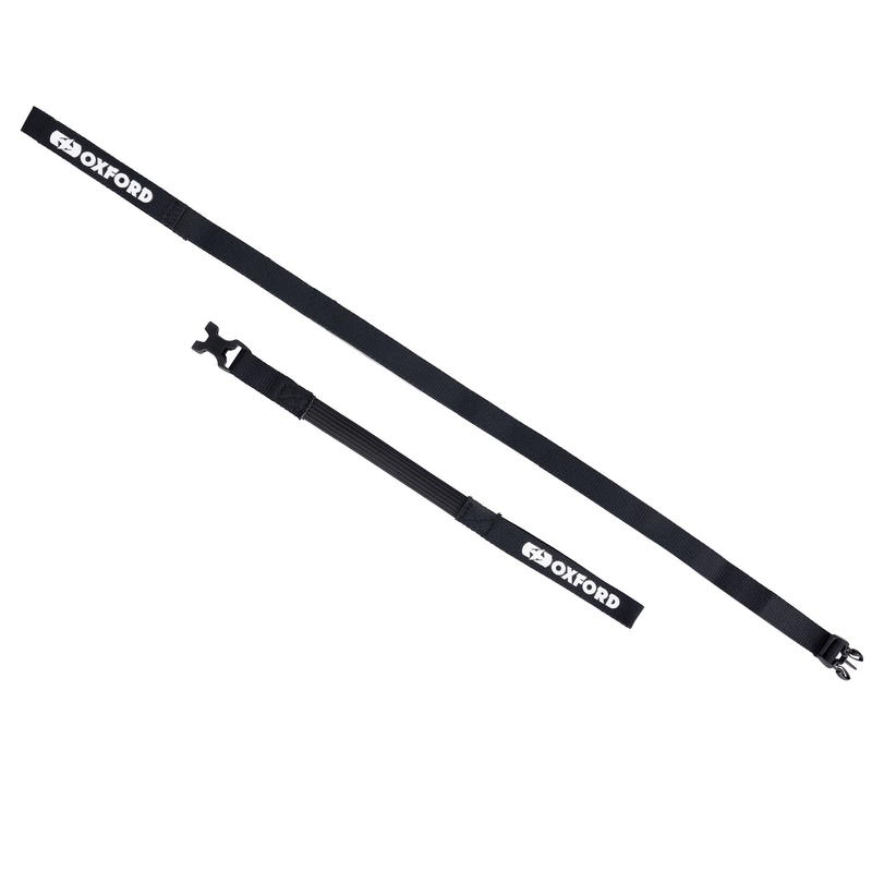 Sangles de bagages Oxford Atlas B-Clip 2 pcs noir 17 mm x 2 m
