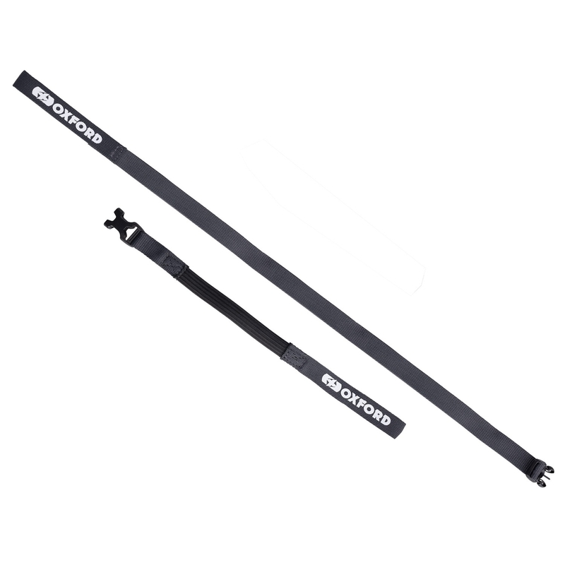 Sangles de bagages Oxford Atlas B-Clip 2 pcs gris 17 mm x 2 m