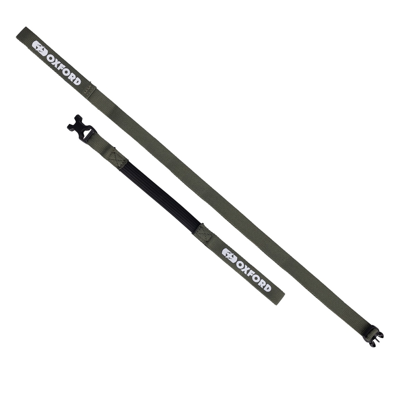 Sangles à bagages Oxford Atlas B-Clip 2 pcs vert 17 mm x 2 m