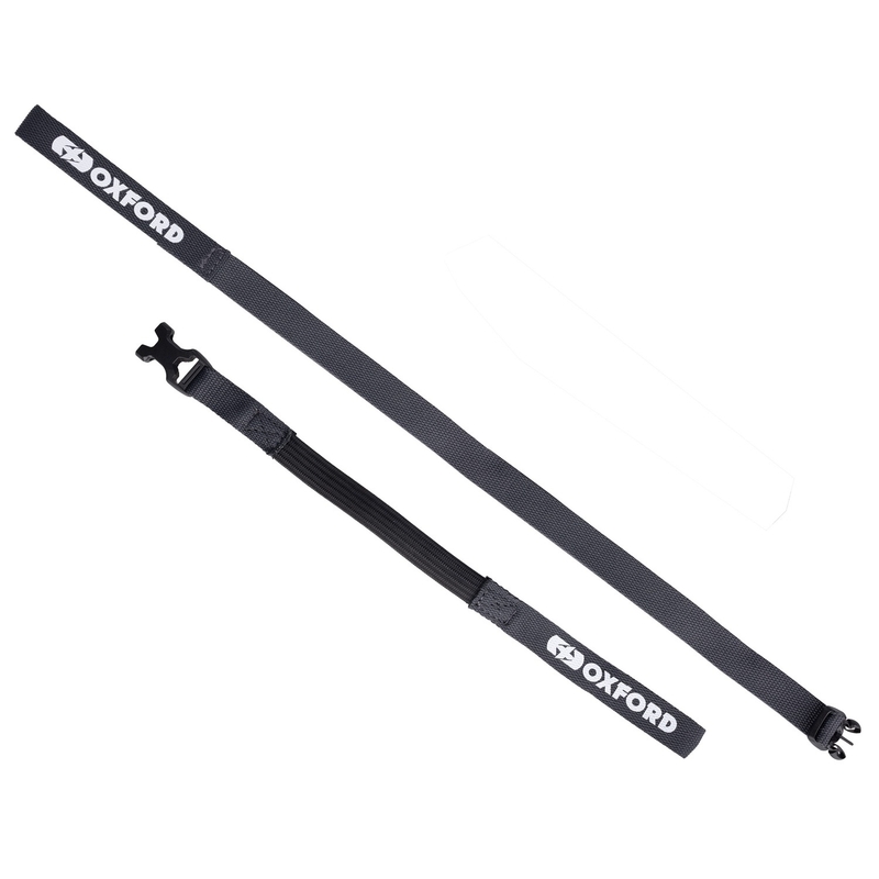Sangles de bagages Oxford Atlas B-Clip 2 pcs gris 17 mm x 1.2 m