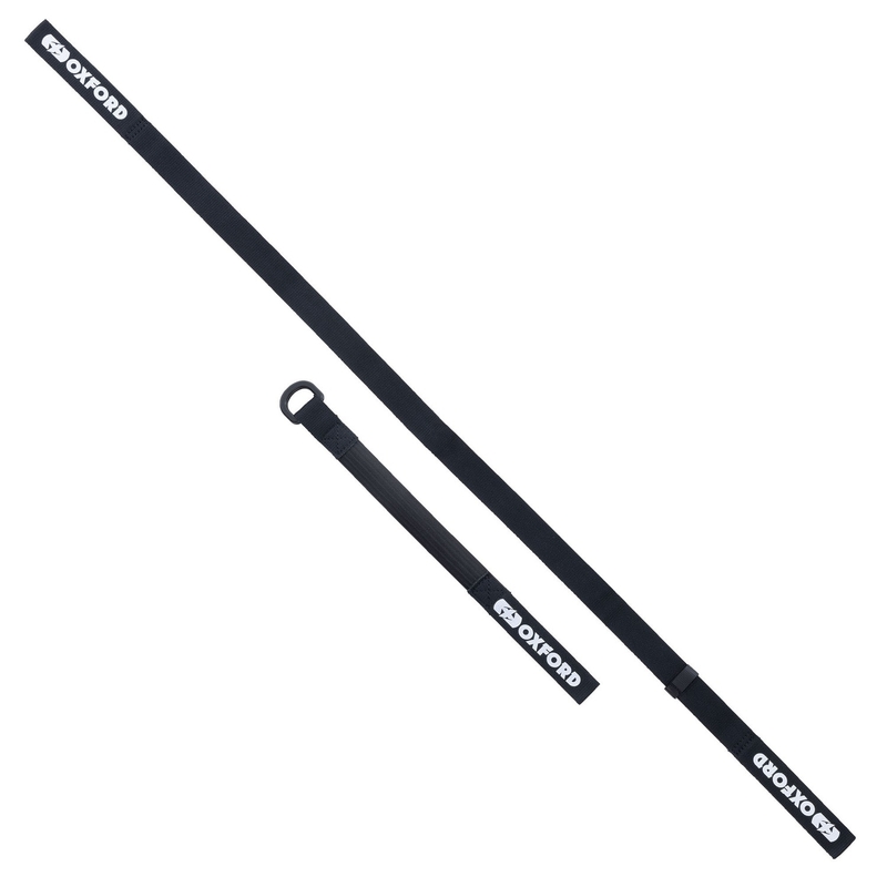Sangles de bagages Oxford Atlas D-Ring 2 pcs noir 26 mm x 1.2 m