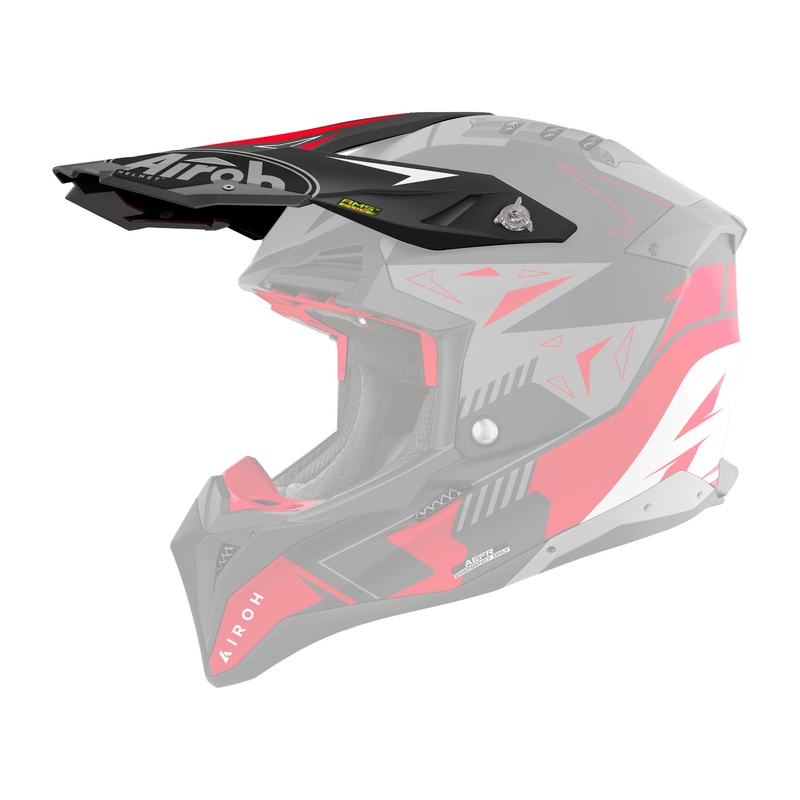 Visière de casque pour Airoh Aviator Spin rouge mat