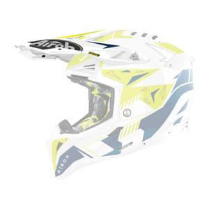 Visière de casque pour Airoh Aviator Spin jaune-bleu brillant