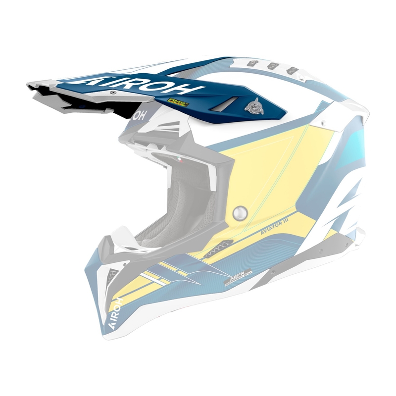Visière de casque pour Airoh Aviator Saber bleu mat
