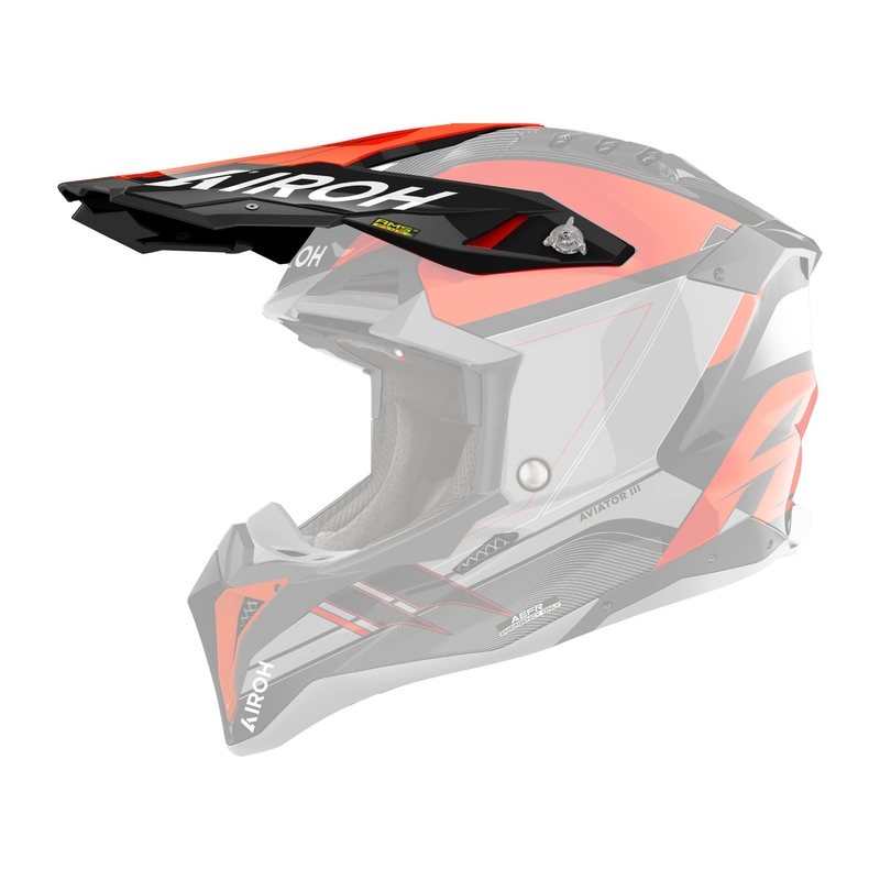 Visière de casque pour Airoh Aviator Saber orange brillant