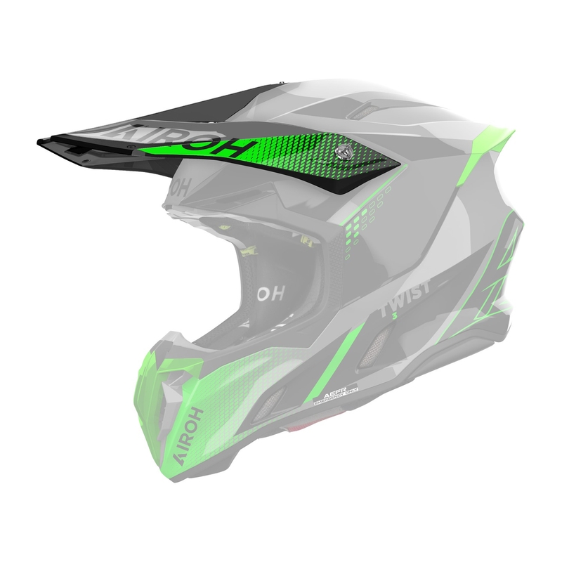 Visière de casque Airoh Twist 3 Shard vert brillant