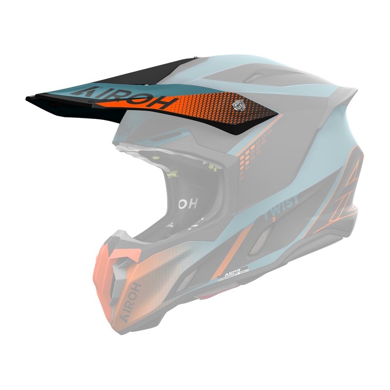 Visière de casque pour Airoh Twist 3 Shard orange brillant