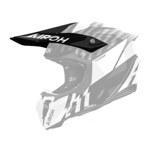 Visière de casque pour Airoh Twist 3 Thunder noir et blanc brillant
