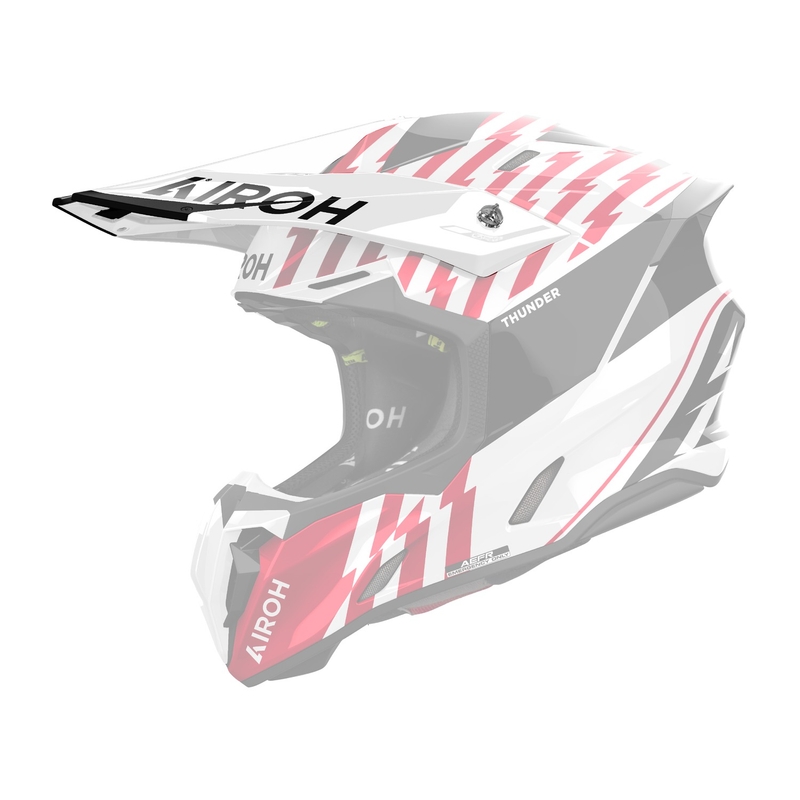 Visière de casque pour Airoh Twist 3 Thunder rouge brillant