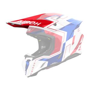 Visière de casque pour Airoh Twist 3 Dizzy bleu-rouge brillant