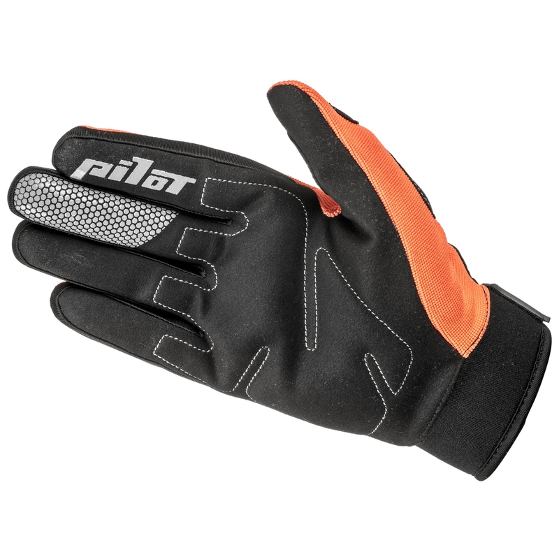 Gants de motocross Pilot Pioneer orange fluo-noir