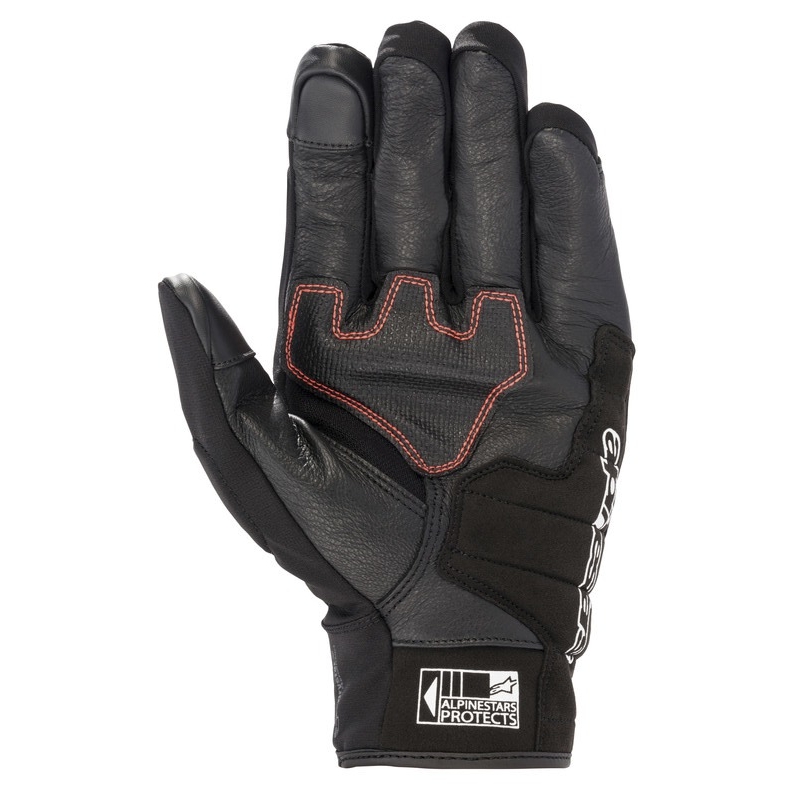 Gants moto Alpinestars SMX Z Drystar Honda gris clair-noir-bleu-rouge