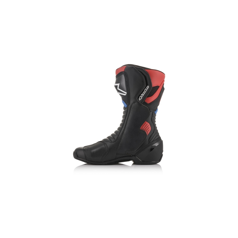 Bottes de moto Alpinestars S-MX 6 Honda Collection Noir-Rouge-Bleu-Blanc